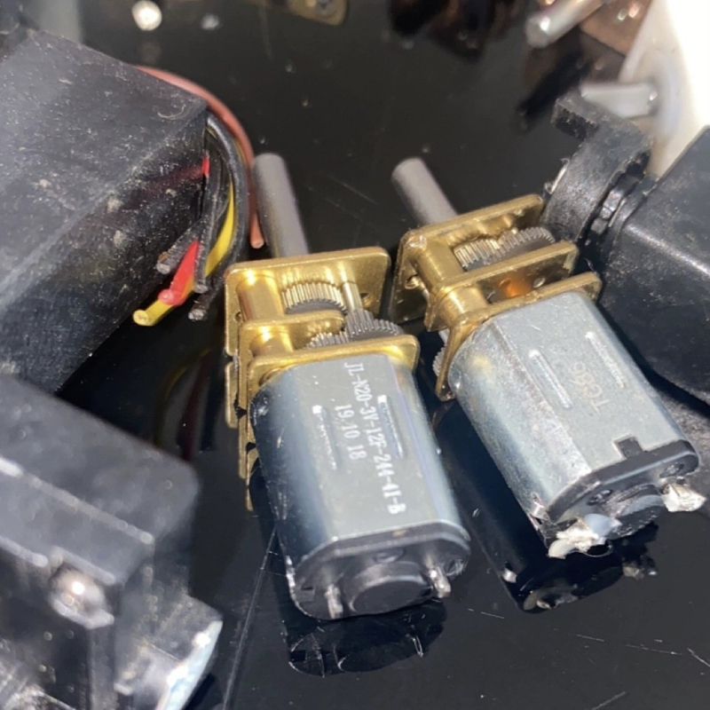 N20 redukciós motor DC 3-12V, acél fogaskerékkel, szétszerelt