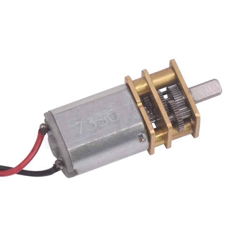 N20 redukciós motor DC 3-12V, acél fogaskerékkel, szétszerelt