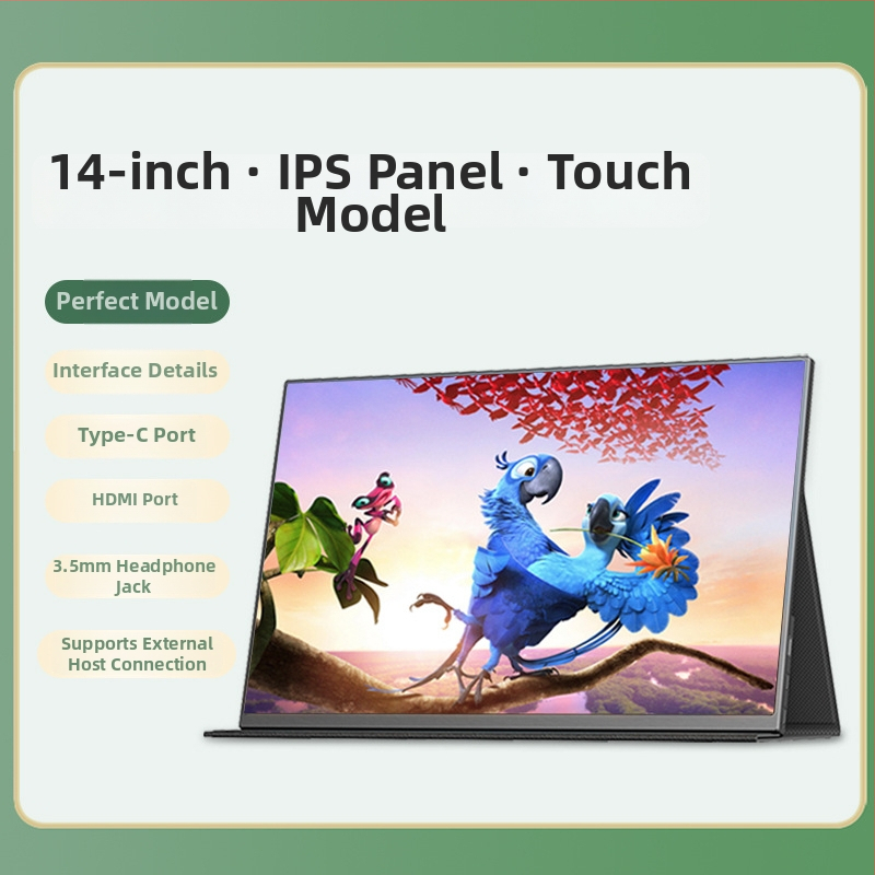 Prenosný IPS displej, 14–15,6 palca, Full HD 1080p, externý sekundárny monitor pre mobilné kancelárie