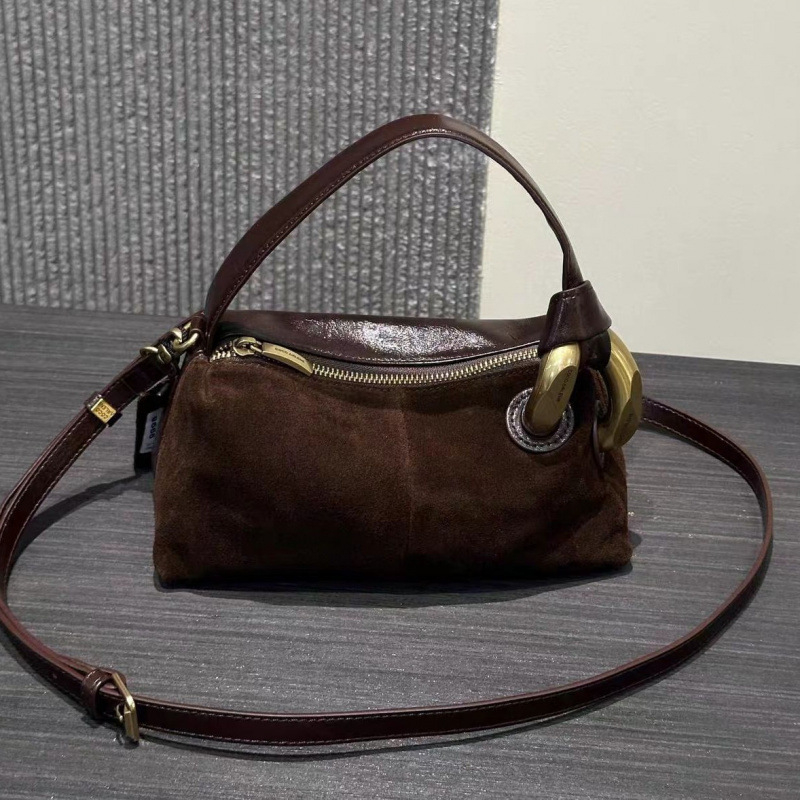 Mat kožna torba Boston Pillow, nišni dizajn, svestrana dnevna torba, s remenom za rame i crossbody