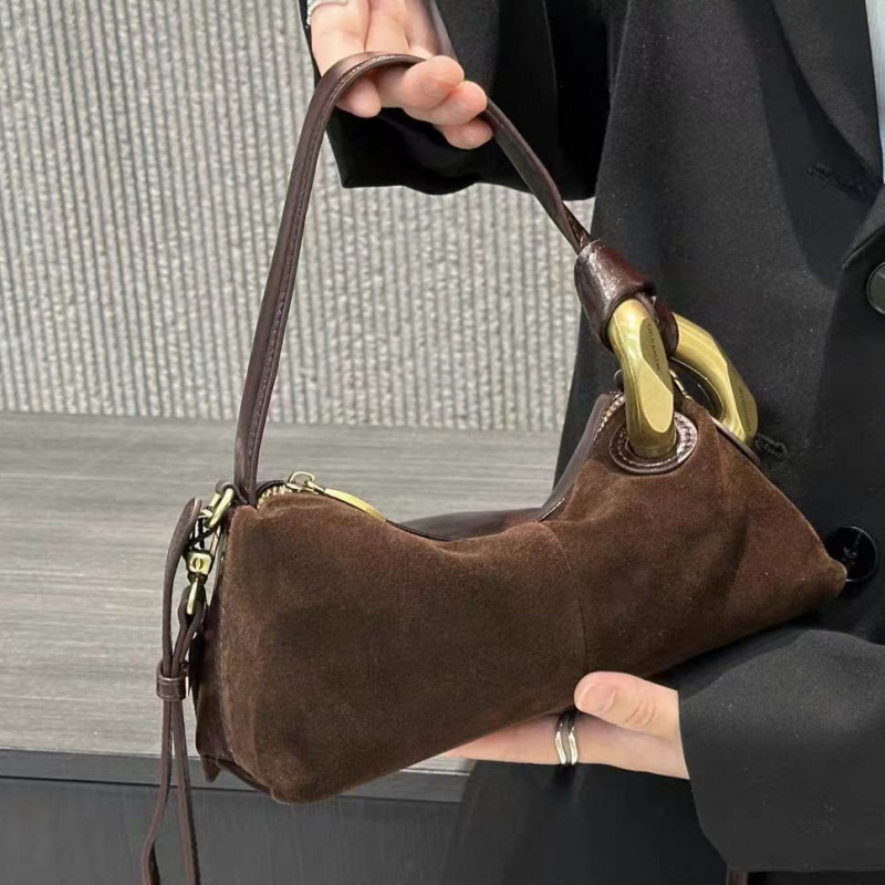 Mat kožna torba Boston Pillow, nišni dizajn, svestrana dnevna torba, s remenom za rame i crossbody