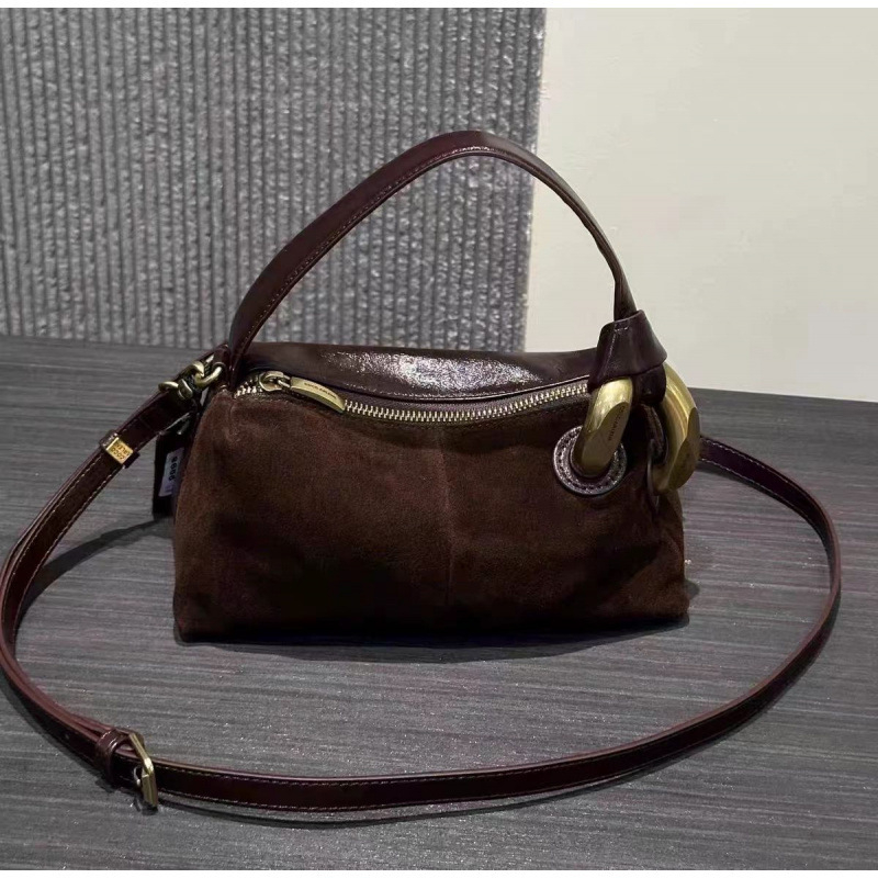 Mat kožna torba Boston Pillow, nišni dizajn, svestrana dnevna torba, s remenom za rame i crossbody