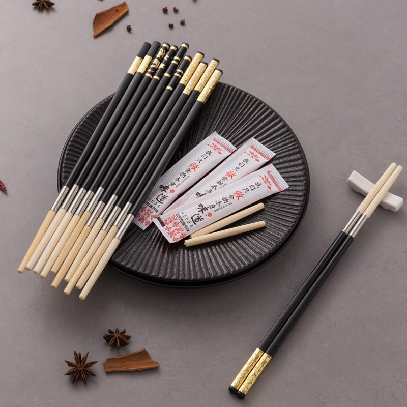 Bețișoare de unică folosință cu capete interschimbabile, detașabile, prelungite pentru hot pot, pentru uz comercial hotelier, antiderapante, rezistente la mucegai.