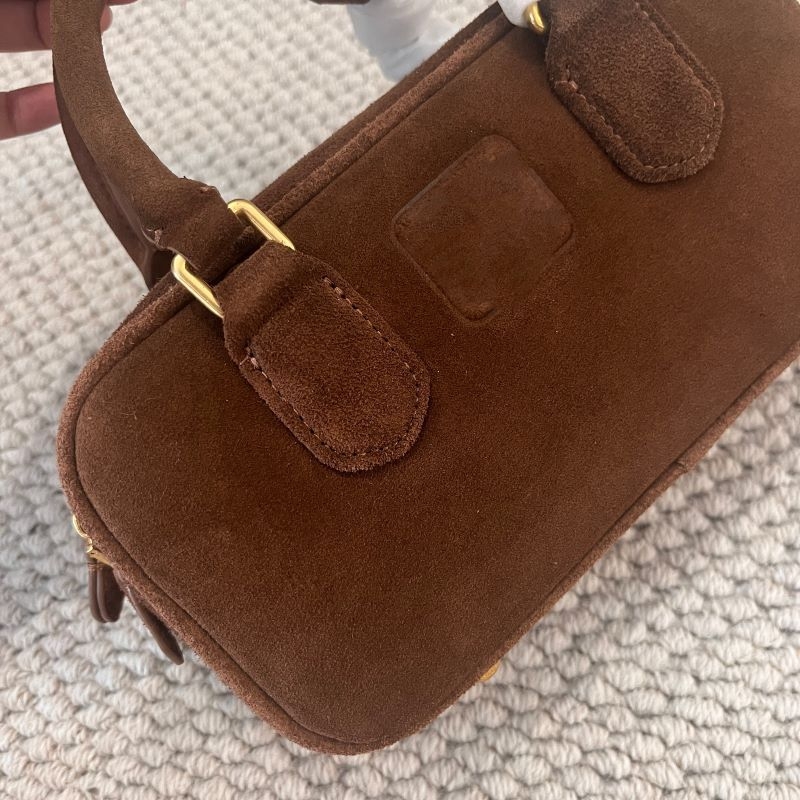 Jesenzimska torba bowling od nubuka kože, prava koža, preko ramena ili crossbody, mala veličina, za žene, 2024