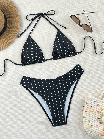 Seksi hát nélküli fürdőruha, koreai stílusú bikini ihletés, nyaraláshoz, 82% poliészter, 18% elasztán