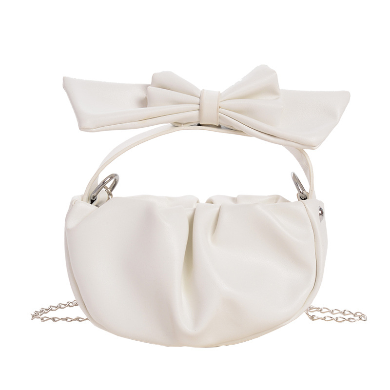 2026 nova korejska mini crossbody torbica s plisiranom mašnicom oblaka za mamu i dijete