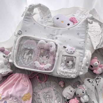 2025 novi model studentske Ita torbe Boston stil, mali kapacitet, korejskog stila, crossbody torba s jednim ramom, 2D anime torba