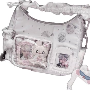 2025 novi model studentske Ita torbe Boston stil, mali kapacitet, korejskog stila, crossbody torba s jednim ramom, 2D anime torba