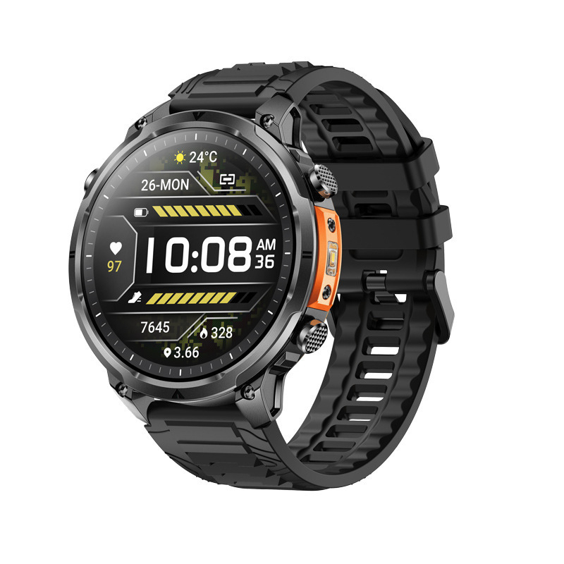 MK100 pametni sat s GPS-om za outdoor sport, 1,7-inčni veliki zaslon, višefunkcionalno praćenje zdravlja, Bluetooth pozivi