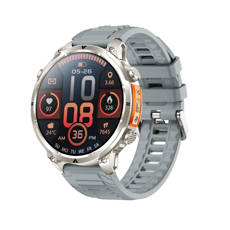MK100 pametni sat s GPS-om za outdoor sport, 1,7-inčni veliki zaslon, višefunkcionalno praćenje zdravlja, Bluetooth pozivi