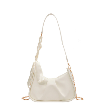 Ženska torba s teksturom oblaka, plisirani dizajn, minimalistički elegantna, torba preko ramena s lančanim remenom, crossbody.