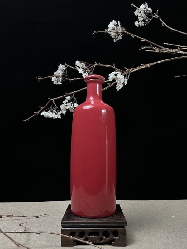 Sticlă ceramică în stil antic pentru băuturi alcoolice, sigilată, goală, obiect decorativ de înaltă calitate pentru casă