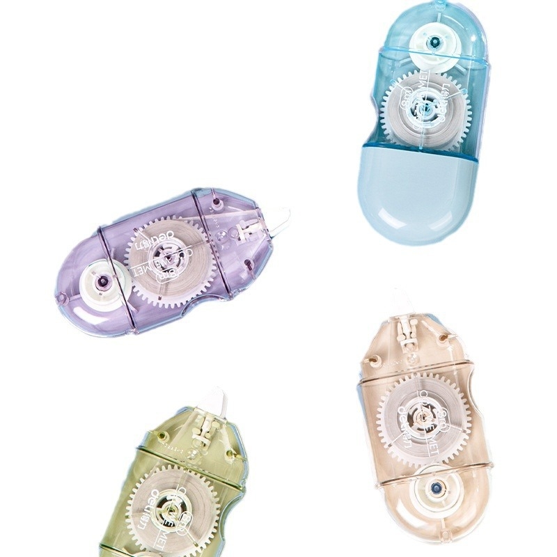 Set corector capsule Deli 71510 pentru elevi, 32 m, capacitate mare, bandă de corectare mini cu desene animate