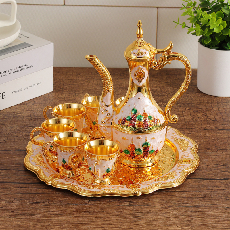 Set de bar pentru casă, 7 piese, cu pahare de vin și decantor