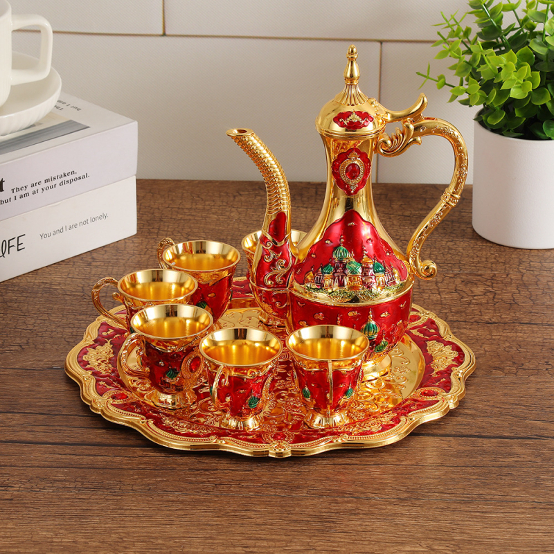 Set de bar pentru casă, 7 piese, cu pahare de vin și decantor