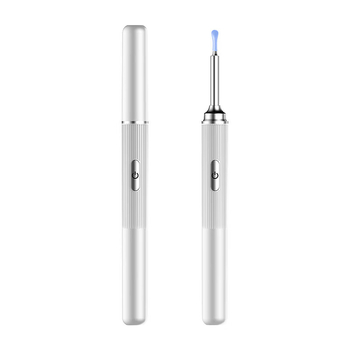 Lingură vizuală pentru urechi cu clips, ABS plastic, instrument de curățare a urechilor, pensete urechi specializate, S8, iluminat de înaltă definiție