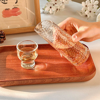 Decantor de sake pentru uz casnic, dispenser personal de băuturi, mic pahar pentru vin alb și pahar de shot, set de vin