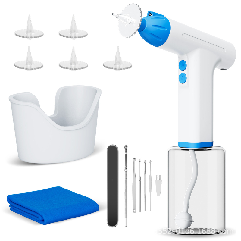 Curățător electric de urechi pentru uz casnic, cu LED, instrument de curățare a cerumenului
