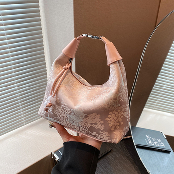 Ženska ručna torba u novom kineskom stilu, šivana, mala crossbody torba s minimalističkim dizajnom