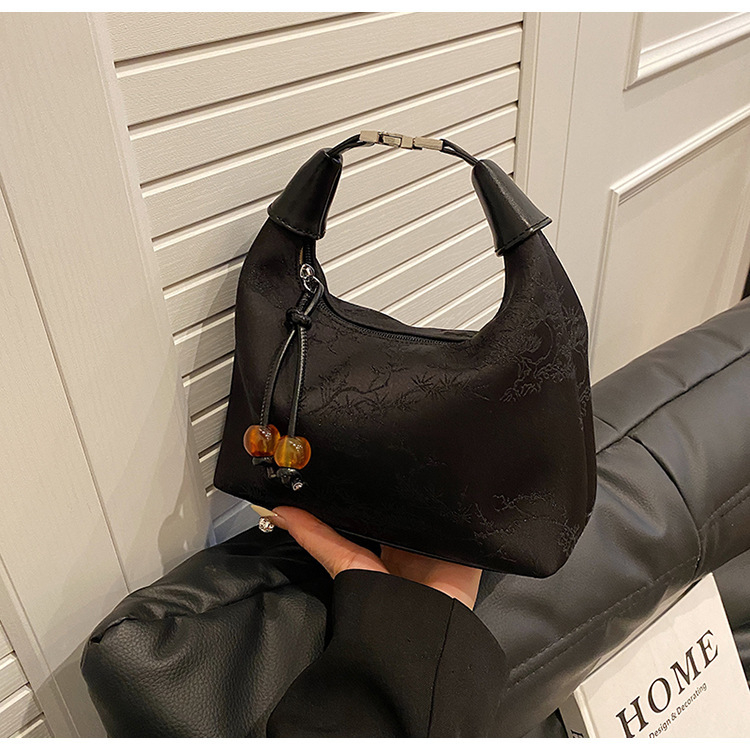Ženska ručna torba u novom kineskom stilu, šivana, mala crossbody torba s minimalističkim dizajnom