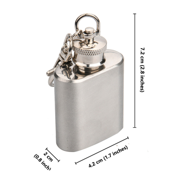 Flacon portabil din oțel inoxidabil, 1 oz, pentru bărbați