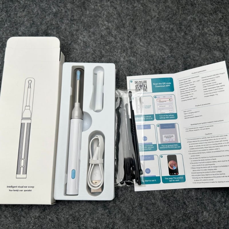 Lingură vizuală pentru urechi P6S — model nou, cu conectivitate WiFi pentru uz casnic