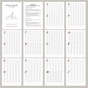 Vježbenica za crtanje engleske abecede za djecu i odrasle – vježba pisanja