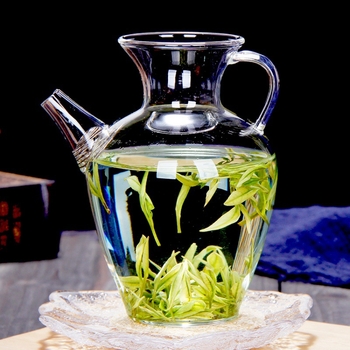 Ceainic în stil antic, din sticlă borosilicat rezistentă la căldură, separator ceai-apă, pentru ceainărie