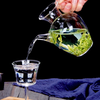 Ceainic în stil antic, din sticlă borosilicat rezistentă la căldură, separator ceai-apă, pentru ceainărie