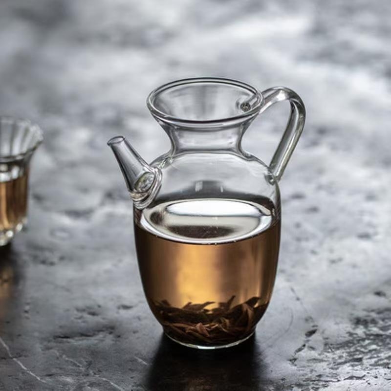 Ceainic în stil antic, din sticlă borosilicat rezistentă la căldură, separator ceai-apă, pentru ceainărie