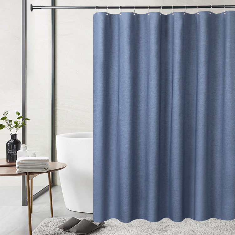 Cortină de duș impermeabilă din poliester, în stil nordic, multicoloră, pentru baie