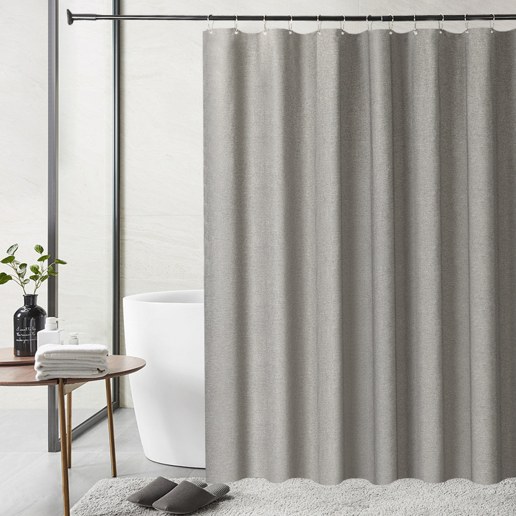 Cortină de duș impermeabilă din poliester, în stil nordic, multicoloră, pentru baie