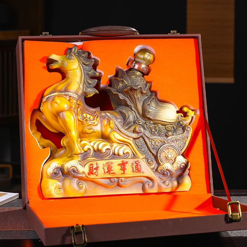 Sticlă de vin ceramică Jingdezhen cu cele douăsprezece zodii, 2,5 kg, cutie cadou, set de vin pentru uz casnic