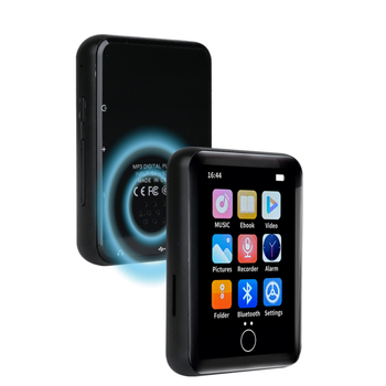Fém MP3 lejátszó Bluetooth-tal, 2,4 colos érintőképernyővel, MP4-lejátszás, veszteségmentes hangzás, TF-kártya támogatás, külső hangszóró