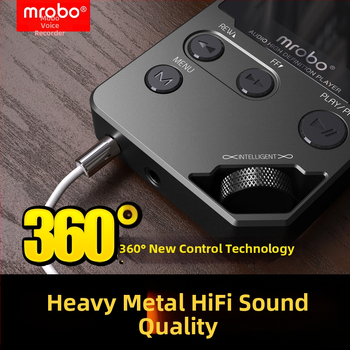 Mrobo C5 Lossless HiFi Bluetooth Hudobný Walkman, MP3, Opakovanie počúvania po anglicky