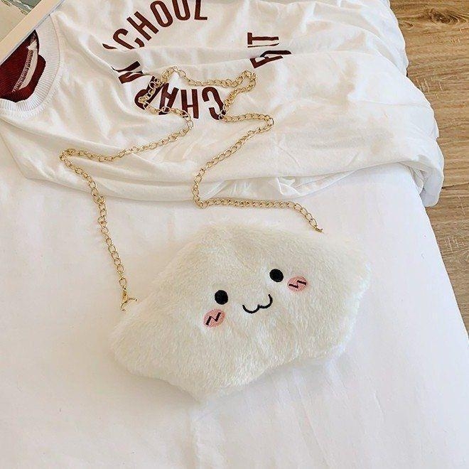 Pliš mini torbica s lancem, crossbody, slatka hamster pliš, torbica za telefon i novčanik