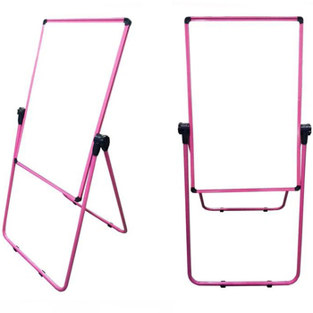 Suport în formă de U pentru tablă albă, tablă de scris cu față dublă, 60×90 cm, panou din metal, pentru învățământ acasă, tablă de desen pentru copii, prindere magnetică
