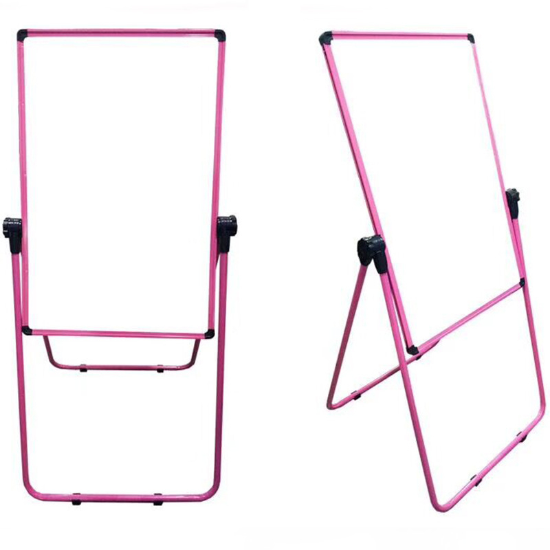 Suport în formă de U pentru tablă albă, tablă de scris cu față dublă, 60×90 cm, panou din metal, pentru învățământ acasă, tablă de desen pentru copii, prindere magnetică