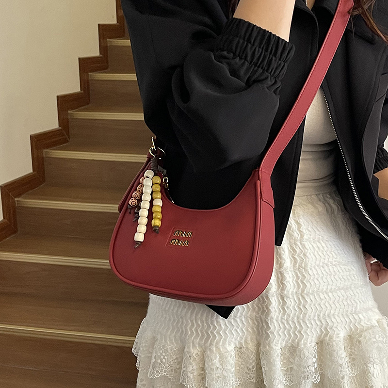 Ženska torbica s francuskim šarmom, niš retro stil, PU koža, velika kapaciteta, crossbody torba preko ramena