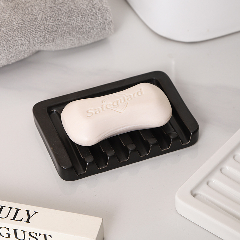 Suport ceramic pentru săpun cu drenaj, pentru baie, design elegant