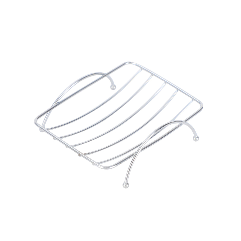 Suport pentru săpun din oțel inoxidabil cu scurgere, design minimalist pentru baie, montaj fără găuri