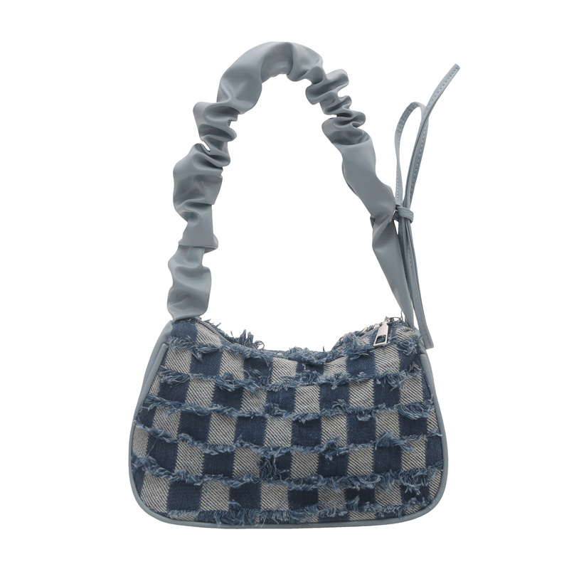 Ženska mala crossbody torba u obliku polumjeseca, korejski stil, jesen 2024