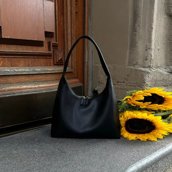Ženska PU torbica baguette stila, velika kapaciteta, za rame, gradska moda