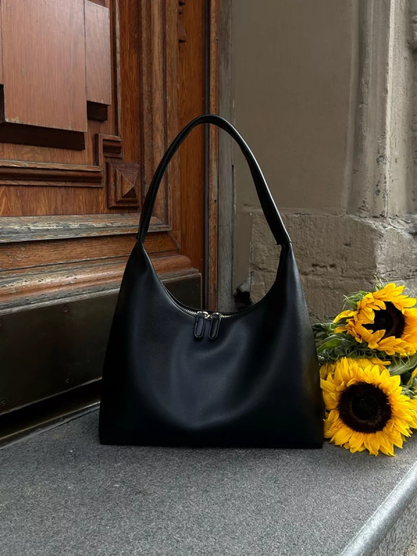 Ženska PU torbica baguette stila, velika kapaciteta, za rame, gradska moda