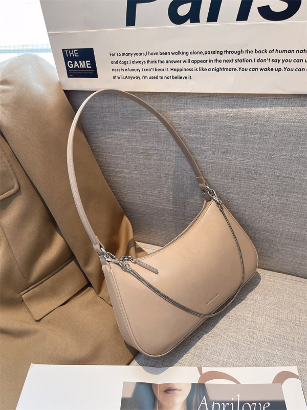 Ženska torbica u francuskom stilu s nišnim dizajnom, torba za pazuh, novi model 2026, vrhunska polumjesečna torba za rame i crossbody