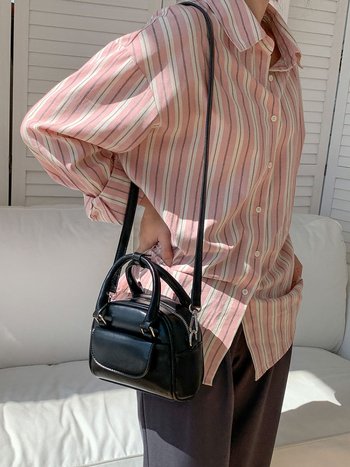 Ženska Boston torba od PU kože, elegantan dojam, mala crossbody torbica za svakodnevnu uporabu