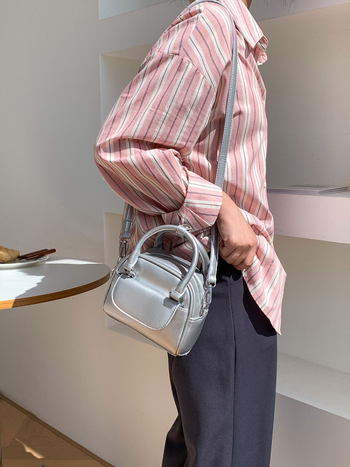 Ženska Boston torba od PU kože, elegantan dojam, mala crossbody torbica za svakodnevnu uporabu
