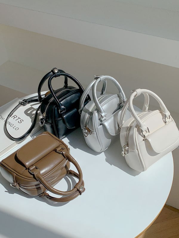 Ženska Boston torba od PU kože, elegantan dojam, mala crossbody torbica za svakodnevnu uporabu