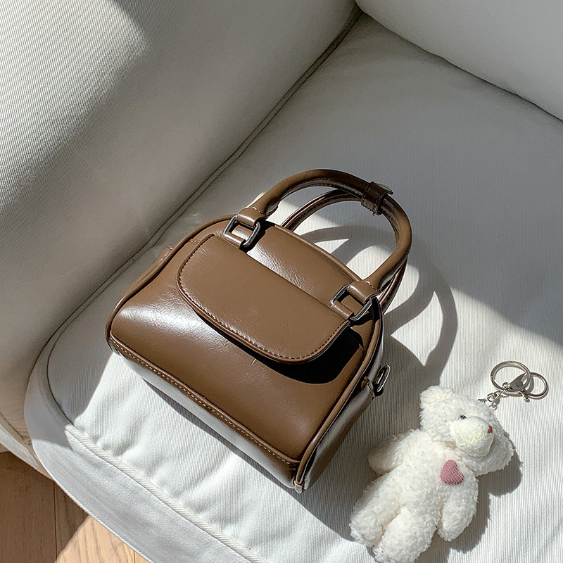 Ženska Boston torba od PU kože, elegantan dojam, mala crossbody torbica za svakodnevnu uporabu