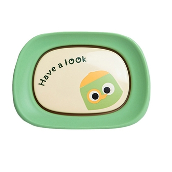 Cutie pentru săpun pentru copii, cu capac, design creativ, suport de săpun cu drenaj pentru baie